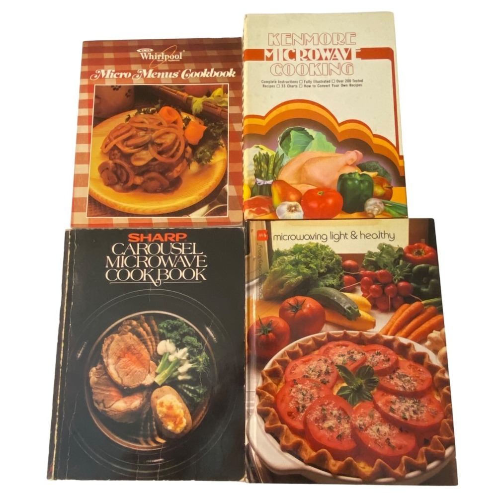 Vintage Microwave Cookbook Lot of‎ 4